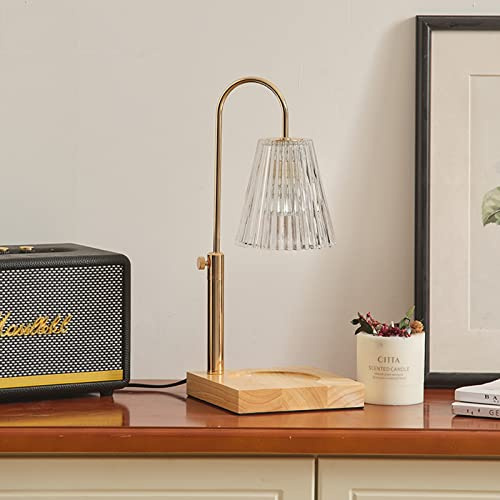 Lampada riscaldante per candela, dimmerabile, con timer, luce elettrica per candele in barattolo, scaldavivande con 2 lampadine, per decorare la casa, regali per donne e uomini (regolabile