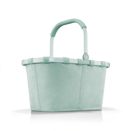 reisenthel carrybag frame cord mint – Stabiler Einkaufskorb mit viel Stauraum und praktischer Innentasche – Elegantes und wasserabweisendes Design