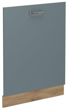 Vicco Panel Frontal del lavavajillas R-Line, Gris Azulado, 60 cm | Para lavavajillas totalmente integrado de 60 cm · Sin encimera · ✓ A juego con el frente de cocina · ✓ Libremente combinable