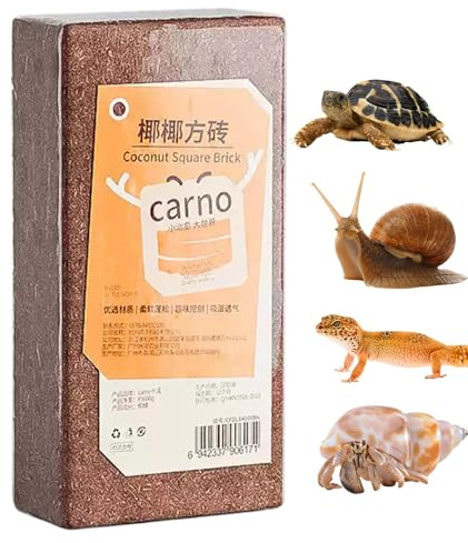 Substrat en fibre de coco – Briques de coco compressées pour jardinage | Accessoires d'aquarium pour reptiles, paillis d'aménagement paysager pour geckos, tortues, grenouilles