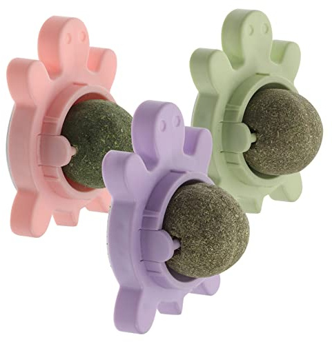 HEMOTON 3pièces Herbe à Chat Intérieur Jouet à pour Chat Lot de sans Additifs Chimiques Adhère Aux Murs Stimule Les