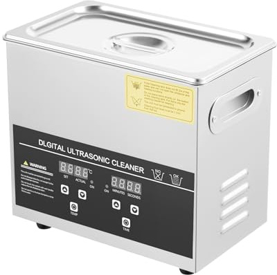 3L 120W Ultrasonic Cleaner, Portable Ultrasonic Cleaning Machine with Heater and Timer, Professional Stainless Steel Ultrasonic Parts Cleaner for Glasses, Watches, Dentures, Jewellery