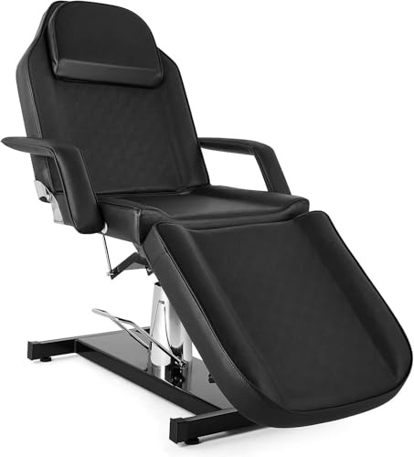LEADZM Hydraulische Massageliege für Tattoo Kosmetik Schwarz | Multifunktional - und Gesichtssliege