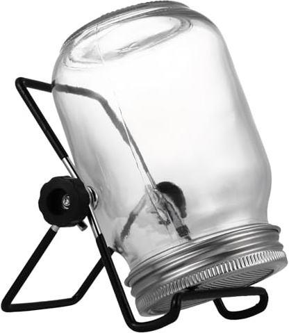 HIAKDOFT Kit per Barattoli di Germinazione in Supporto e Coperchio Rete per Casa per Coltivare Germogli di Broccoli Lenticchie Erba Medica e Altri Semi