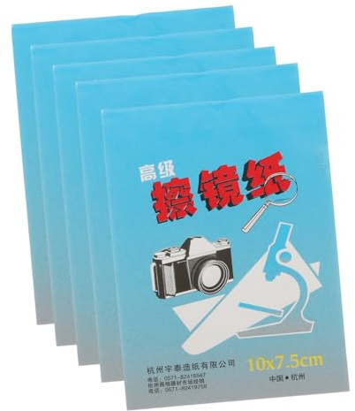 TEHAUX 250 Hojas Papel de Limpieza para Lentes de Papel Especial para Microscopios Cámara y Pantallas Material Seguro y Ecológico y Manchas de