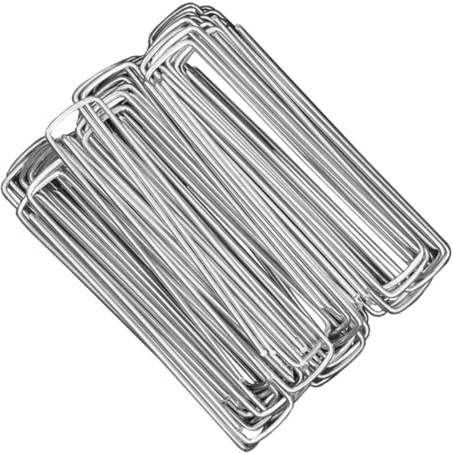 NUOBESTY 30piezas Clavos para Césped Grapas para Jardinería De Estacas Forma para Fijar Tela De Jardín para Césped Artificial y Paisajismo