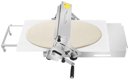 Machine à dérouler la pâte en acier inoxydable, pliable, épaisseur de pâte réglable de 0 à 25 mm, rouleau à pâtisserie professionnel, pour pizza, croissants, pâtes, B
