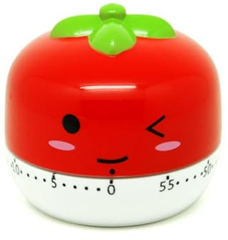 Qomcsrl Outil Rotatif Cuiseur à Œufs Minuteur Nouveauté Cuisine Minuterie Légumes Animal Cuisson Minuterie Numérique Oeuf Minuteur Cupcake Minuterie Facile à Installer Facile à Utiliser Rouge