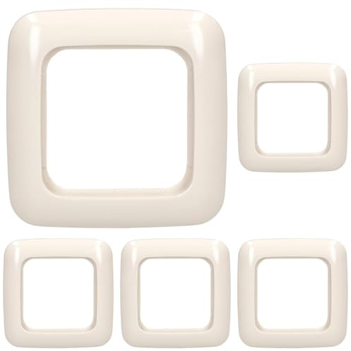 Busch-Jaeger 2511-212 1-Fach Rahmen (Duroplast) Cremeweiß Busch-Duro 2000 SI 2CKA001725A0548 (Packung mit 5)