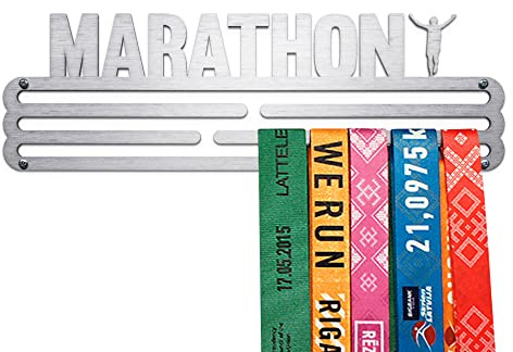 United Medals Marathon Medaillenhalter Running Laufen für 48 Medaillen Aufbewahrung - Läufer Geschenk Marathon Zubehör