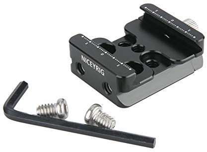 NICEYRIG Universal Arca Standard Quick Release Base Plate Clamp | for DJI Ronin S/ZHIYUN Crane Series/Weebill S/MOZA Stabilizer Gimbal