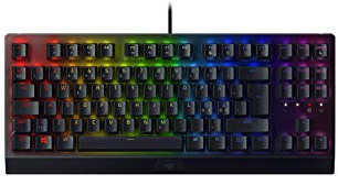 Razer BlackWidow V3 Tenkeyless (Green Switch) - Kompakt mekaniskt tangentbord med Chroma RGB (Helt programmerbara tangenter, Kabeldragningsalternativ) Svart | Nordic Layout