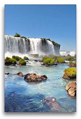 Premium Textil-Leinwand 30 x 45 cm Hoch-Format Iguazu, Leinwanddruck von Nadine Büscher