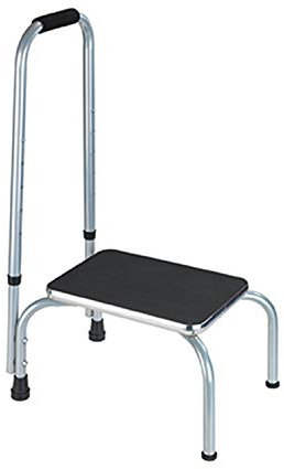 Marche de sécurité SECURA 2 en 1 - Aide à l'équilibre dans toute la maison - utilisable avec ou sans poignée - Antidérapant - Hauteur réglable - Charge maximale : 150 kg