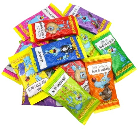 Lupo Alberto Caramelle Confezionate Singolarmente Gusto Frutta - Perfetti (50pz)