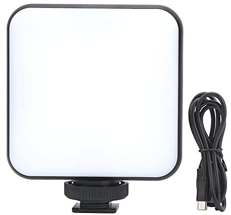RGB Full Color Fill Light W64RGB Pocket LED Light Portable Full Color LED Photography Lamp Handheld Vlog Video Light 2500‑9000K with 3 Cold Shoe Mount