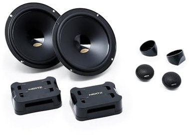 Hertz DPK 165 - Sistema audio a 2 vie da 165 mm in edizione limitata con woofer, tweeter e crossover dedicati, finiture oro e componenti selezionati, potenza massima 160W