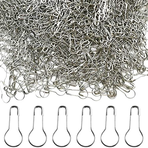 Yosawo 500Stück Sicherheitsnadeln Calabash Pin Kürbis Pins für Stricken Maschenmarkierer DIY Fertigkeit-Herstellung (Silber)