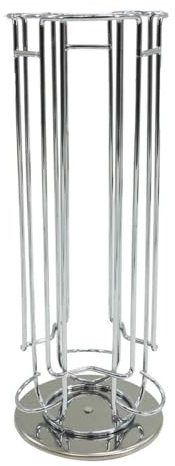 Fackelmann 42165 Dolce Gusto Kapselhalter, Dolce Gusto Kapselhalter, Dolce Gusto Kapselspender, verchromter Stahl, 32,6 x 12,5 cm