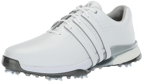 adidas Scarpe da golf Tour360 24 Boost da uomo, Ftwrwhite/Ftwrwhite/Silvermet, 10.5