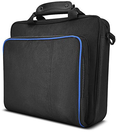 Portable Carry Bag, Carrying Case for PS4 Travel Storage Bag Waterproof Nylon Handbag Playstation Protective Shoulder Bag Handbag for Computer Notebook Laptop