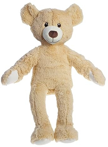 Heless 55555 - Kuscheltier Teddy in Beige, ca. 42 cm großer Teddybär zum An- und Ausziehen, Liebhaben und als Spielgefährte