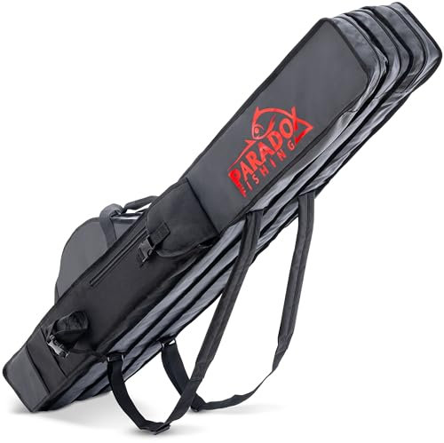 Paradox Fishing Rutentasche 120 cm 3 Fächer I Angeltasche Rutentasche Rutenfutteral Angel Tasche - Angelrutentasche Futteral Angeln