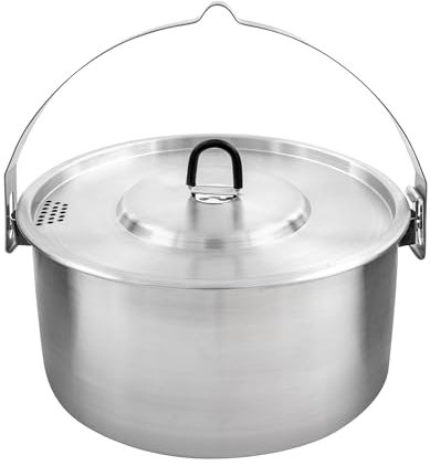 Tatonka Kettle II 2.5 L - Outdoor-Kochtopf aus Edelstahl mit Volumenskalierung und inklusive Deckel mit Siebfunktion - 2,5 Liter - Ø 20 x 10,5 cm