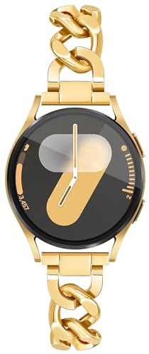 Ocaer Kompatibel mit Samsung Galaxy Watch 7/6/5/4/FE Armband 40mm 44mm/6 Classic 43mm 47mm/ 5 pro 45mm, Metall 20mm Armband für Samsung Galaxy Watch 4 Classic 42mm 46mm/Active 2, Damen Frauen