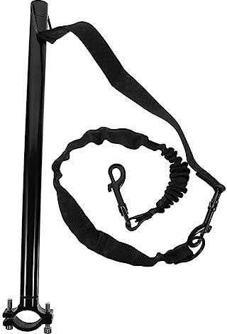 minkissy 1satz Fahrrad Hundeleine Mit Abnehmbarer Traction Rope Einstellbare Und Langlebige Pet Training Leash Für Sicheres Gassigehen Und Radfahren Für Kleine Und Große Hunde