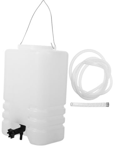 Garneck Fed Hanging Water Bottle for Steam Iron Stainless Steel and Plastic Travel Garment Steamer Water Tank Replacement Small Portable