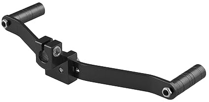 Mobestech Leva Cambio Moto in Lega di Alluminio Nero a Doppia Testa per Motociclette, Accessorio Resistente e Funzionale per Off-road e Sostituzione