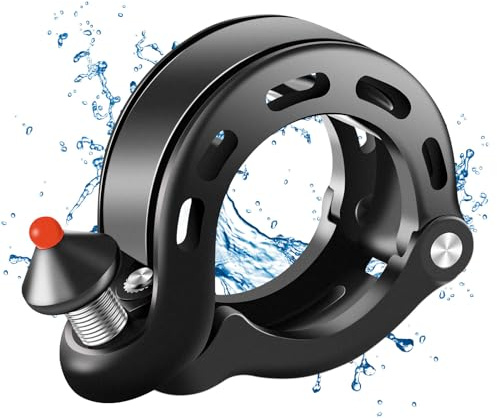 ROCKBROS Campanello Bici, Mini Campanello Bicicletta in Alluminio, Clacson Bici da Forte Suono 100DB, Campanello per Bici da Corsa Campanello MTB, Manubrio da 22.2/25.4/31.8 mm, Accessori Bici