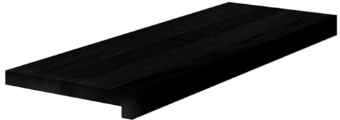 vidaXL Treppenstufen 4 Stk. Braun-Schwarz 70x25x2 cm Massivholz Eiche
