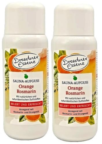 2er Pack Dresdner Essenz Sauna-Aufguss Orange Rosmarin 2 x 250ml