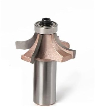 RSRSR Router Cutter Bit1/2&12MM Shank Industr-Grade Corner Round Woodworking Milling Cutter Trimming Knife Edge Trimmer 4 Teeth Wood Router Bit(1I2X1I4)(12X46)