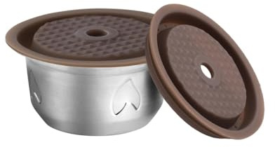 i Cafilas Stainless Steel Refillable for Nespresso Vertuo Espresso Capsules with Accessories Kits,Reusable Pods Compatible with Vertuoline Vertuoplus machine,7.7oz Coffee Pods*1+cover*1