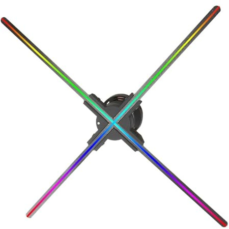 3D-hologramprojektor, flytande instrumentlampa for blotta ögat, avbildningsfläktskärm 65/80/100 cm LED-holografisk reklammaskin för företag(80CM)
