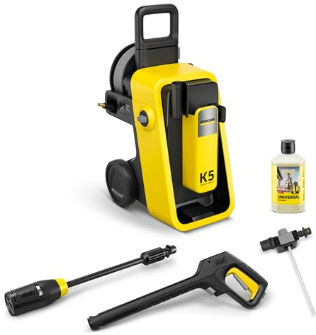Kärcher hidrolimpiadora K 5 Comfort Premium, presión: 145 Bar, caudal: 500 l/h, Superficie: 40 m²/h, Manguera de Alta presión Extra Flexible, enrollador de mangueras, Multi Jet 4 en 1