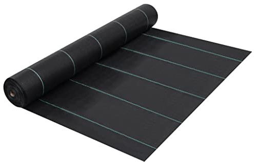 Frdhee Toile non-tissée d'hiver pour plantes - Protection contre le gel - Film anti-mauvaises herbes - Noir - 2 x 25 m