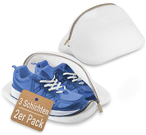 ecooe 2 Stück Wäschenetz Wäschesack für Schuhe Sneaker Multi Schutz Wäschenetz Wäschebeutel schuhwaschbeutel für Waschmaschine und die Reise
