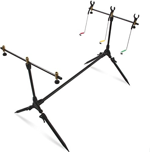 g8ds Verstellbares Karpfen Rod Pod für 3 Ruten