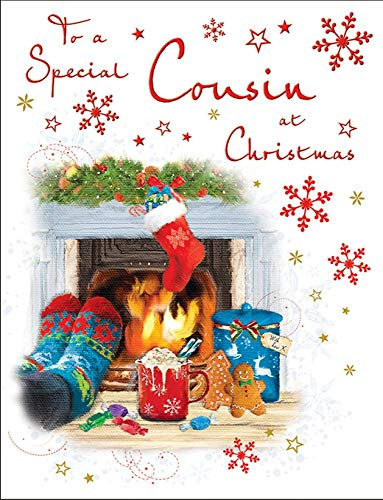 Regal Publishing Traditionelle Weihnachtskarte Cousin – 20,3 x 15,2 cm