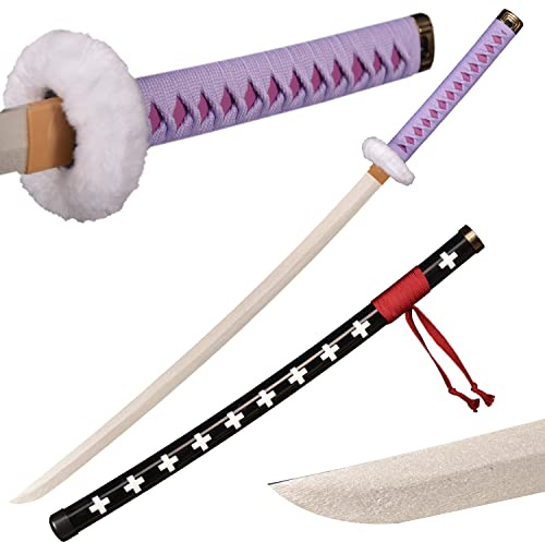 Sword Warrior Roronoa Zoro Schwert 100 cm Holzschwert, Katana aus Holz, japanische Anime, Cosplay Sword- Death Surgeon Trafalgar Law Sword