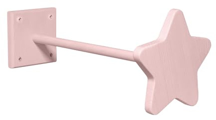 BioKinder Betthimmel-Halter Stern Himmelstange Netzhalterung Betthimmel Halterung aus zertifiziertem Massivholz L 44 cm