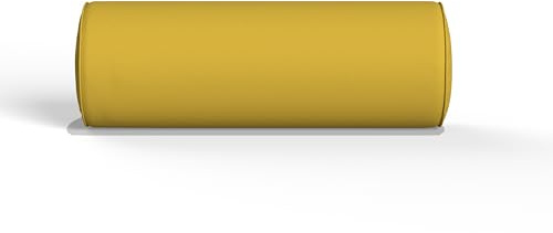 ARLINENS Round Bolster Pillow Filled with Virgin hollow Fiber roll neck Cushions-orthopaedic back & neck Support Pillow with Free100% Cotton Round Bolster Pillowcase Cover (Medium 15 x 45cm,Mustard)