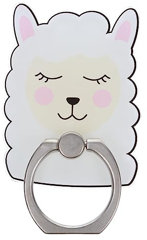Llama Alpaca Animal Cute Phone Ring Holder Grip Finger 360 Mount Stand Mobile Universal Loop for All Smartphones