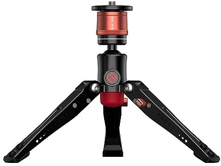 IFOOTAGE Cobra 3 Base, ragbares Mini-Tischstativ für Cobra 2 Einbeinstativ mit 360° Drehbarem Kugelkopf, Schnellwechselplattform, maximale Belastung 8 kg