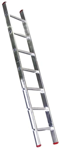 Briconess.com Scala da appoggio salita in alluminio anodizzato Step Up - 12 gradini - 3.25 mt