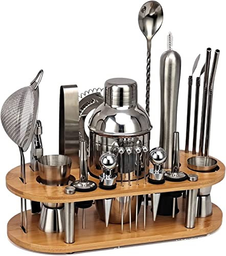 GeRRiT Cocktail oscillator Cocktail Shaker Set (not Including Wine) Shaker Professional Bar Tools Martini Shaker Wedding Gifts Couple Muddler For Cocktails For Mixed Drinks The Home Bartender